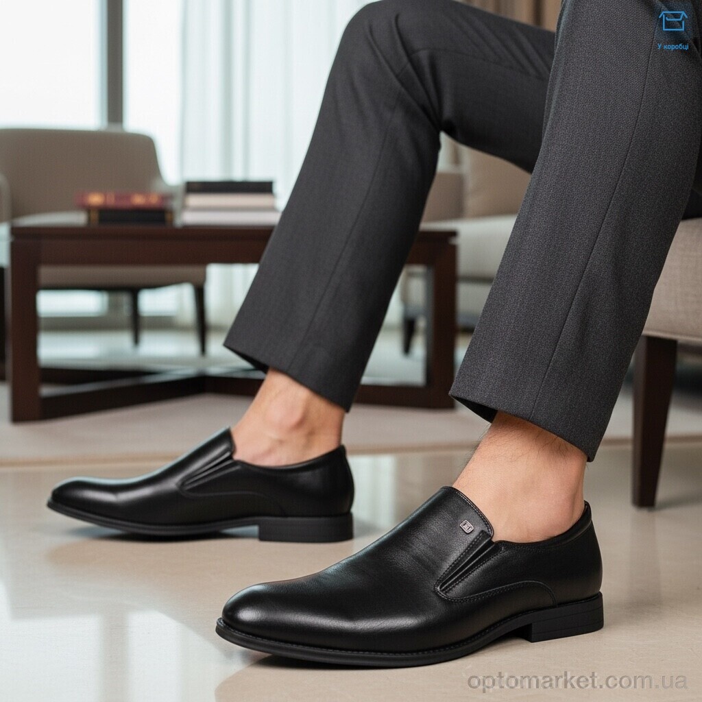 Купить Туфлі чоловічі S860-2 Kulada чорний, фото 2