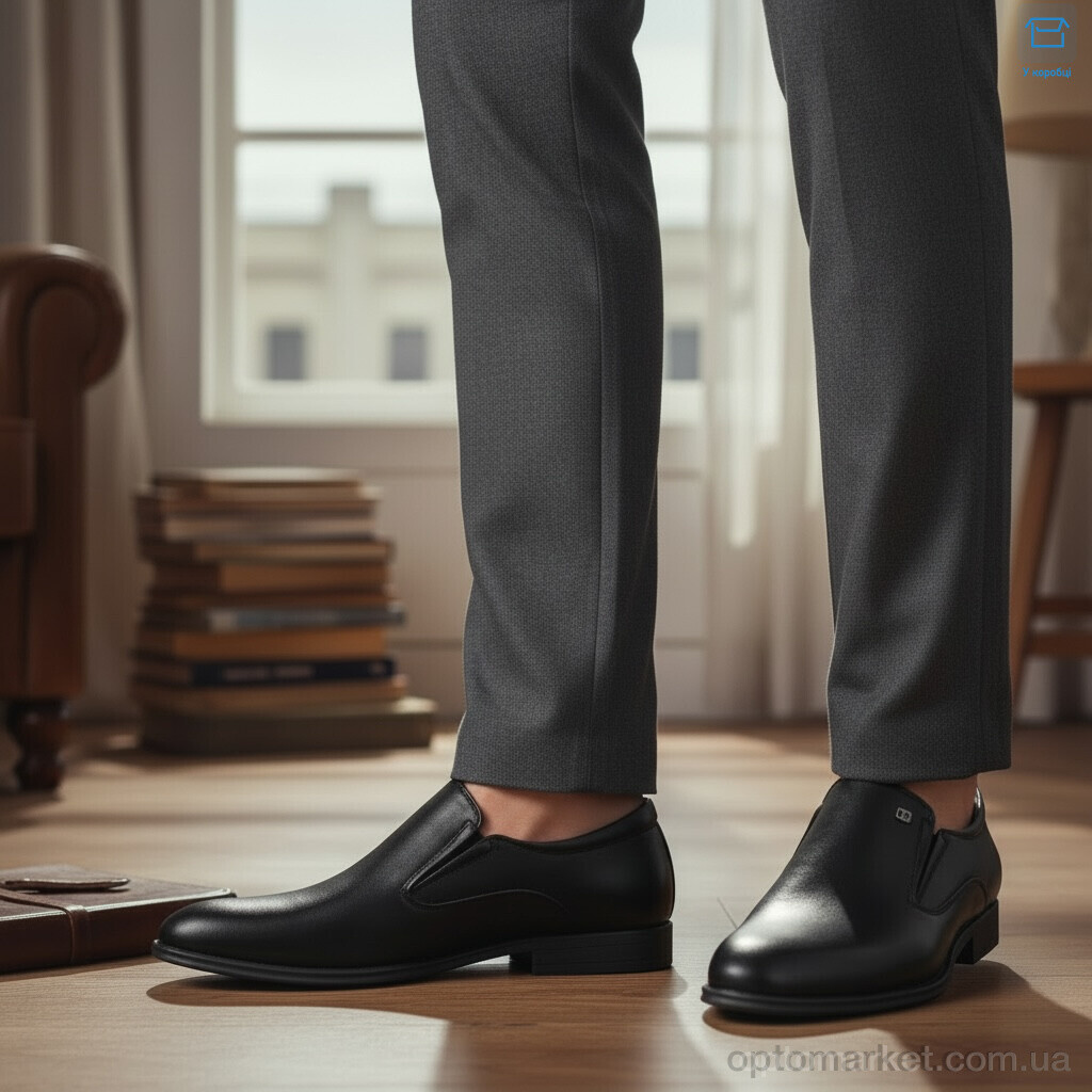 Купить Туфлі чоловічі S860-2A Kulada чорний, фото 3