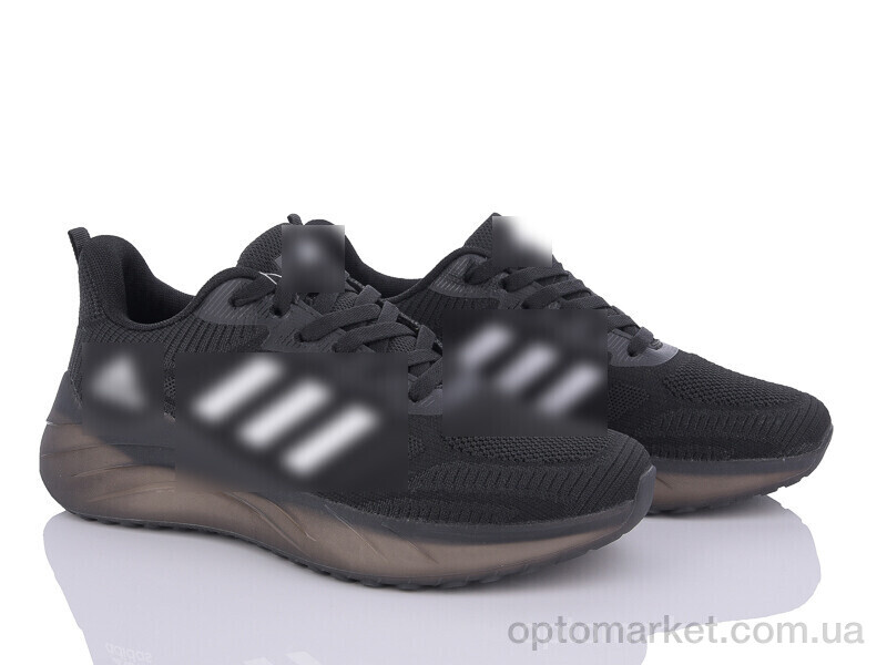 Купить Кросівки чоловічі S8(A1016) black-white A.idas чорний, фото 1