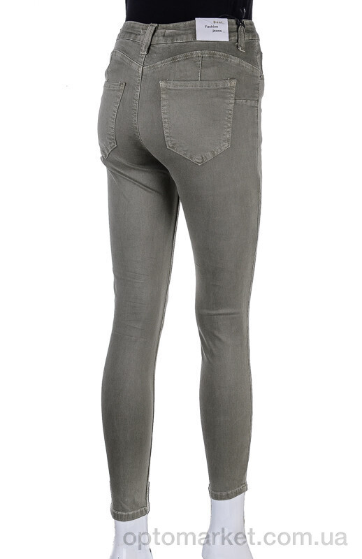 Купить Джинси жіночі S9042-11 army-green Saint Wish хакі, фото 2