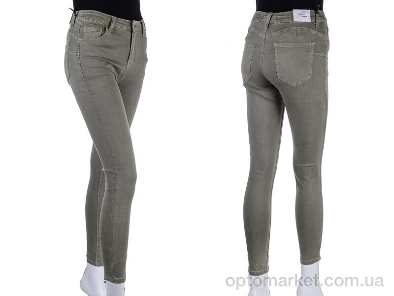 Купить Джинси жіночі S9042-11 army-green Saint Wish хакі, фото 3