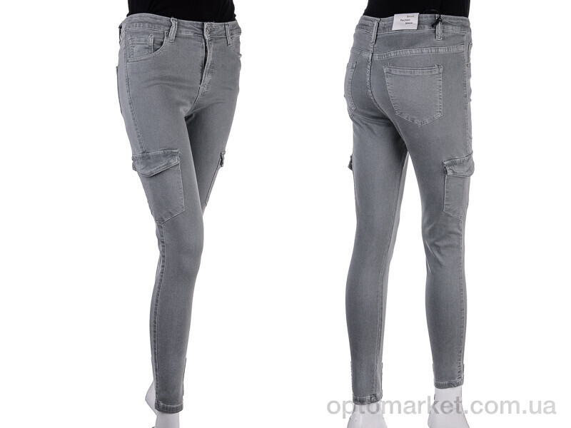Купить Джинси жіночі S9078-4 l.grey Saint Wish сірий, фото 3