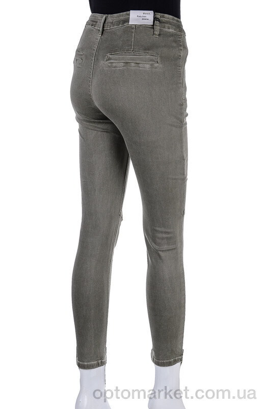 Купить Джинси жіночі S9080-11 army-green Saint Wish хакі, фото 2