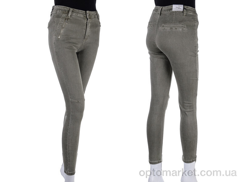 Купить Джинси жіночі S9080-11 army-green Saint Wish хакі, фото 3