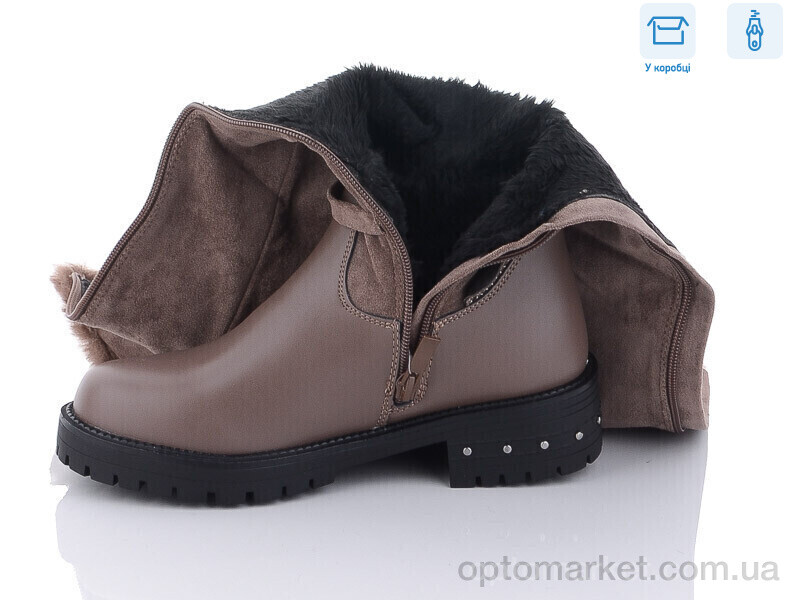 Купить Чоботи жіночі SA01-40 brown Lilin shoes коричневий, фото 2