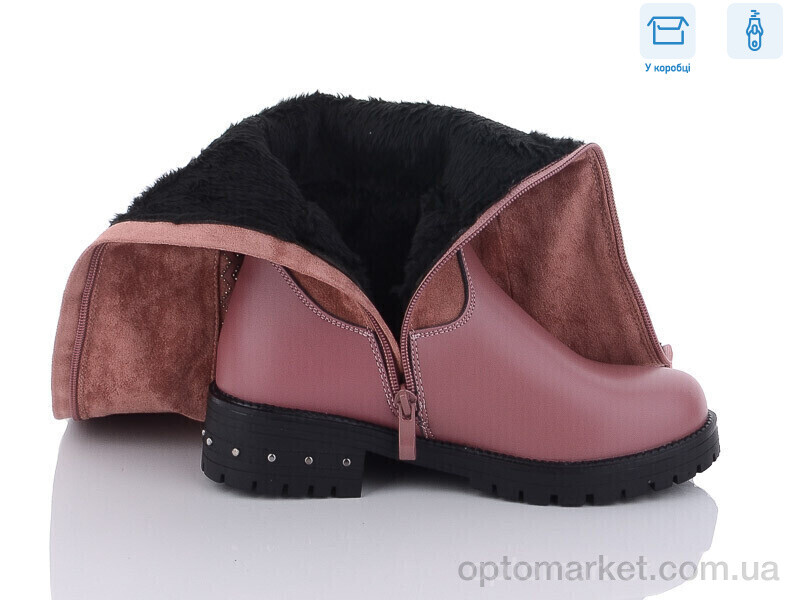Купить Чоботи жіночі SA8-60 Lilin shoes рожевий, фото 2