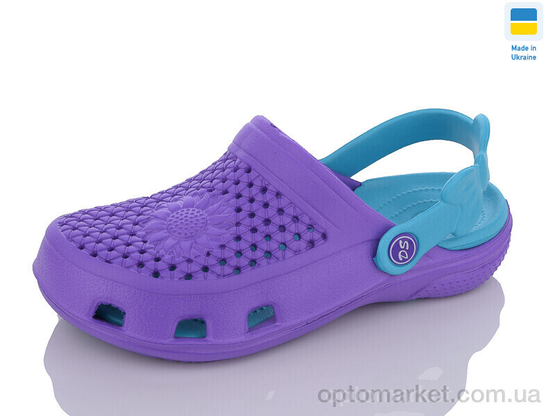 Купить Крокси жіночі Сабо жіночі N2 фіолетово-бірюзовий DS фіолетовий, фото 1