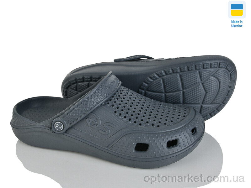 Купить Крокси чоловічі Сабо06 графіт Dream Stan сірий, фото 1