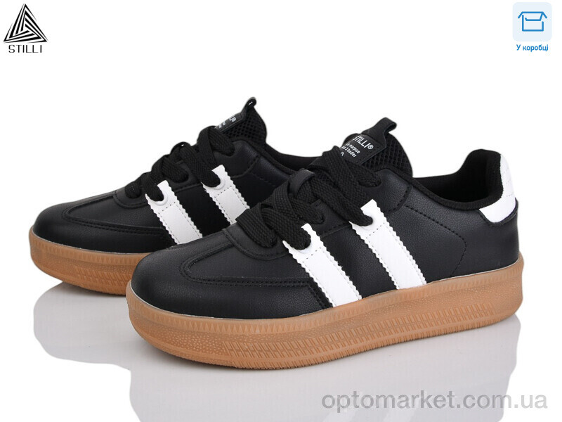 Купить Кросівки жіночі SD30-1 шкіра піна Stilli чорний, фото 1