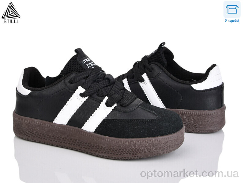 Купить Кросівки жіночі SD30-11 шкіра піна Stilli чорний, фото 1