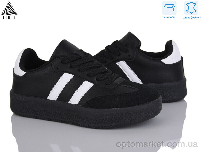 Купить Кросівки жіночі SD50-2 шкіра Stilli чорний, фото 1
