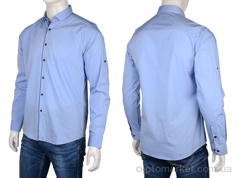 Купить Сорочка чоловічі SDK7367 l.blue SigMen блакитний, фото 3