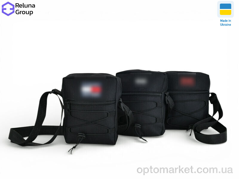 Купить Сумка чоловіча SF004-1 mix Reluna Group чорний, фото 1