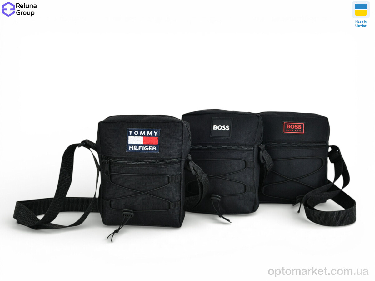 Купить Сумка чоловіча SF004-1 mix Reluna Group чорний, фото 2