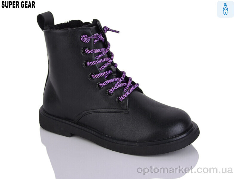 Купить Черевики дитячі SG007-99 black Super Gear чорний, фото 1