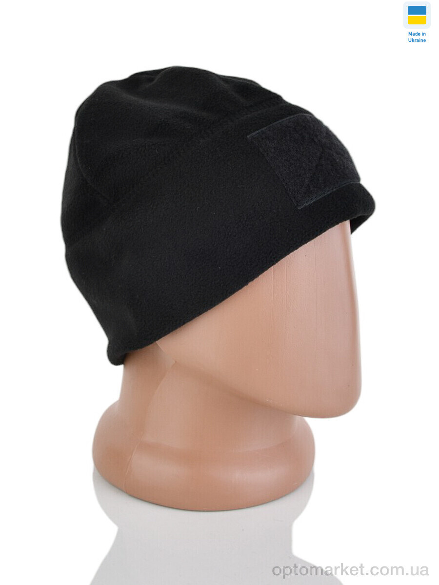 Купить Шапка чоловічі Шапка фліс з липучкою чорний (56р) STARK чорний, фото 1