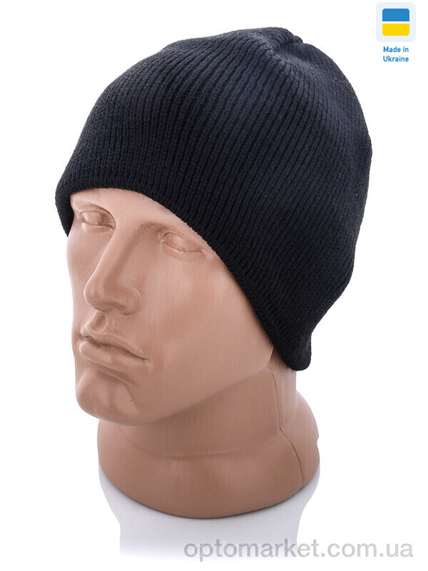 Купить Шапка чоловічі Шапка однотона чорний STARK чорний, фото 1