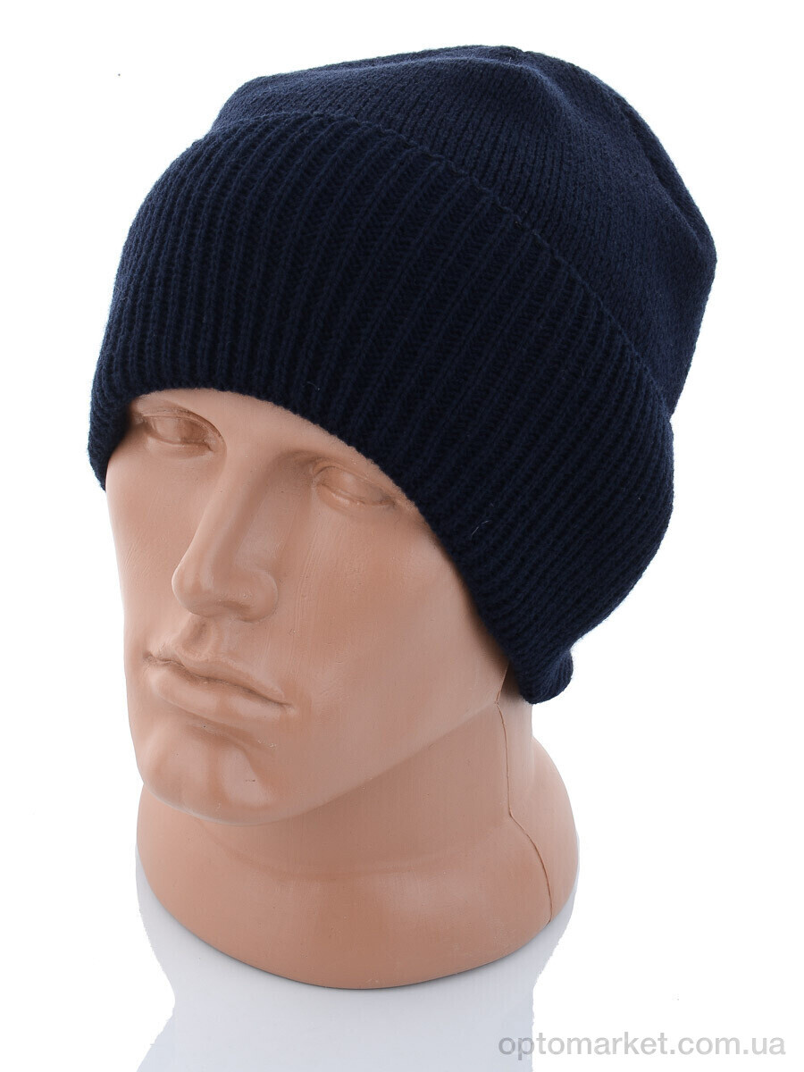 Купить Шапка чоловічі Шапка відгин на флісі 006-4 blue STARK синій, фото 1