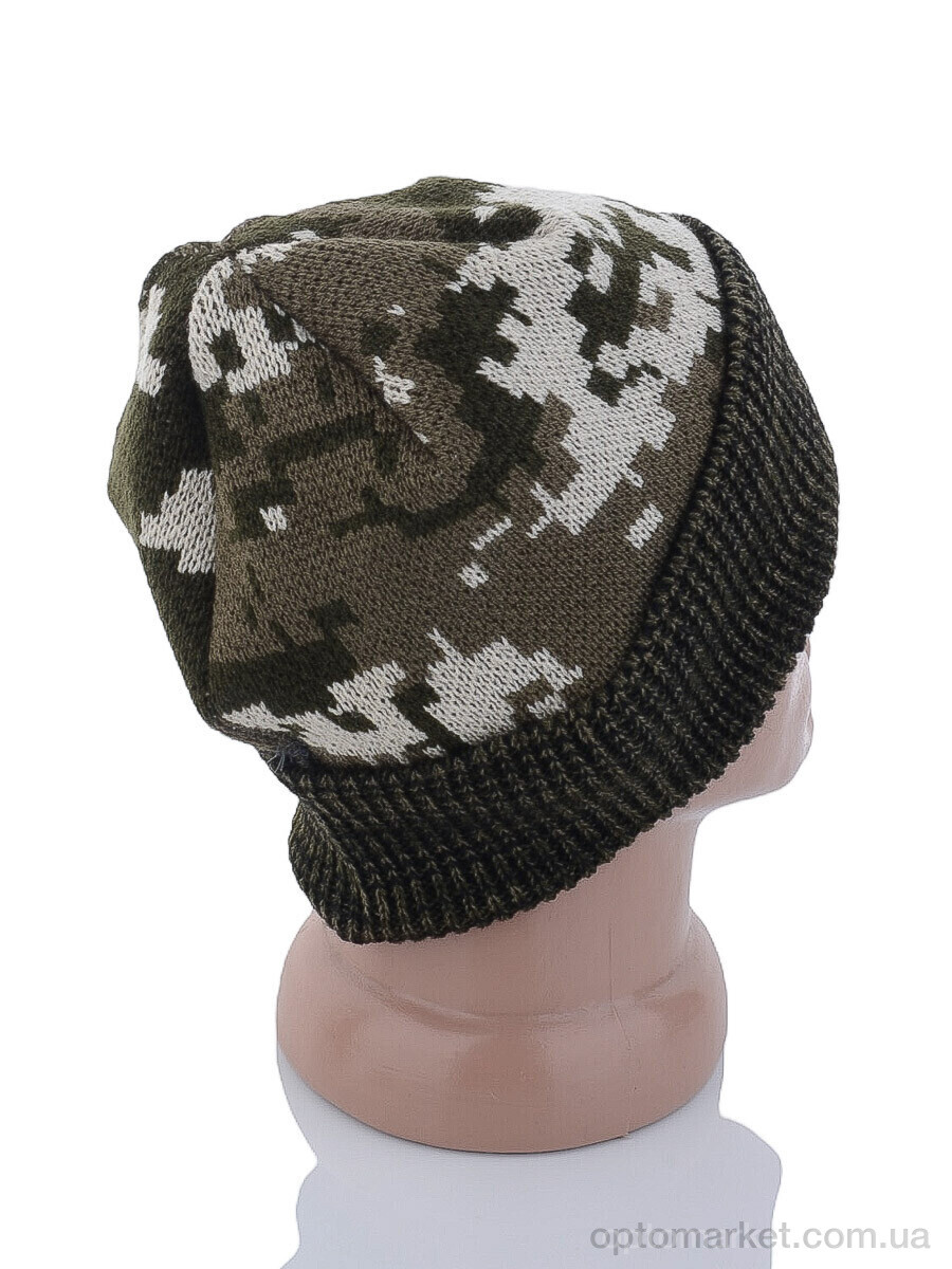 Купить Шапка чоловічі Шапка відгин піксель STARK зелений, фото 2
