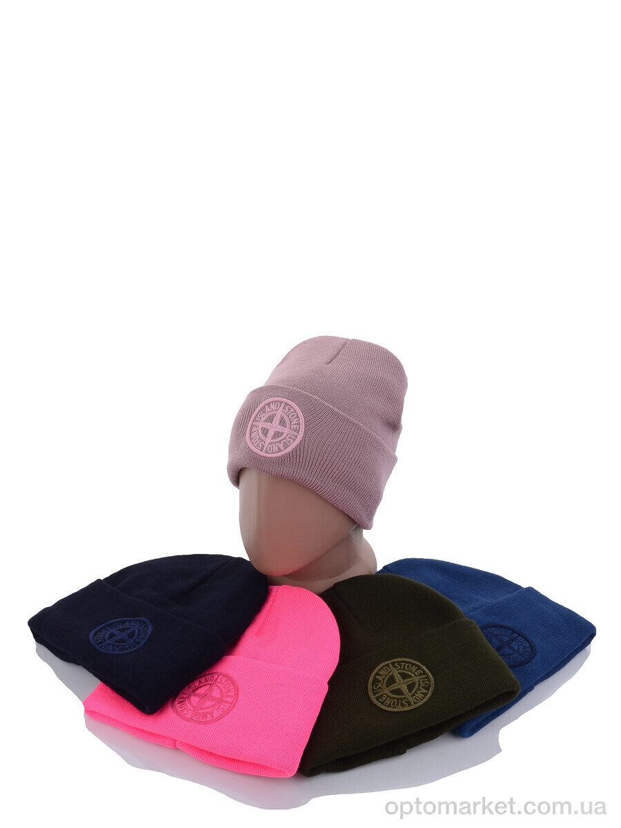 Купить Шапка унісекс Шапка з вишивкою стон на флісі B001 mix S.one Island мікс, фото 2