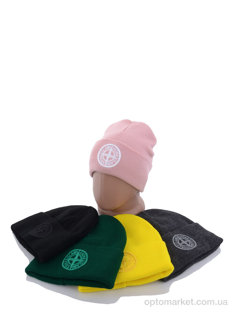 Купить Шапка унісекс Шапка з вишивкою стон на флісі B002 mix S.one Island мікс, фото 2