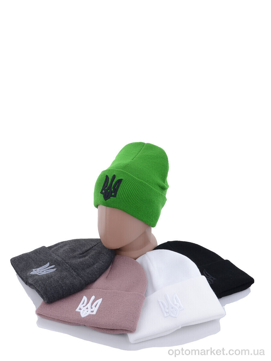 Купить Шапка унісекс Шапка з вишивкою тризуб на флісі B001 mix STARK мікс, фото 1