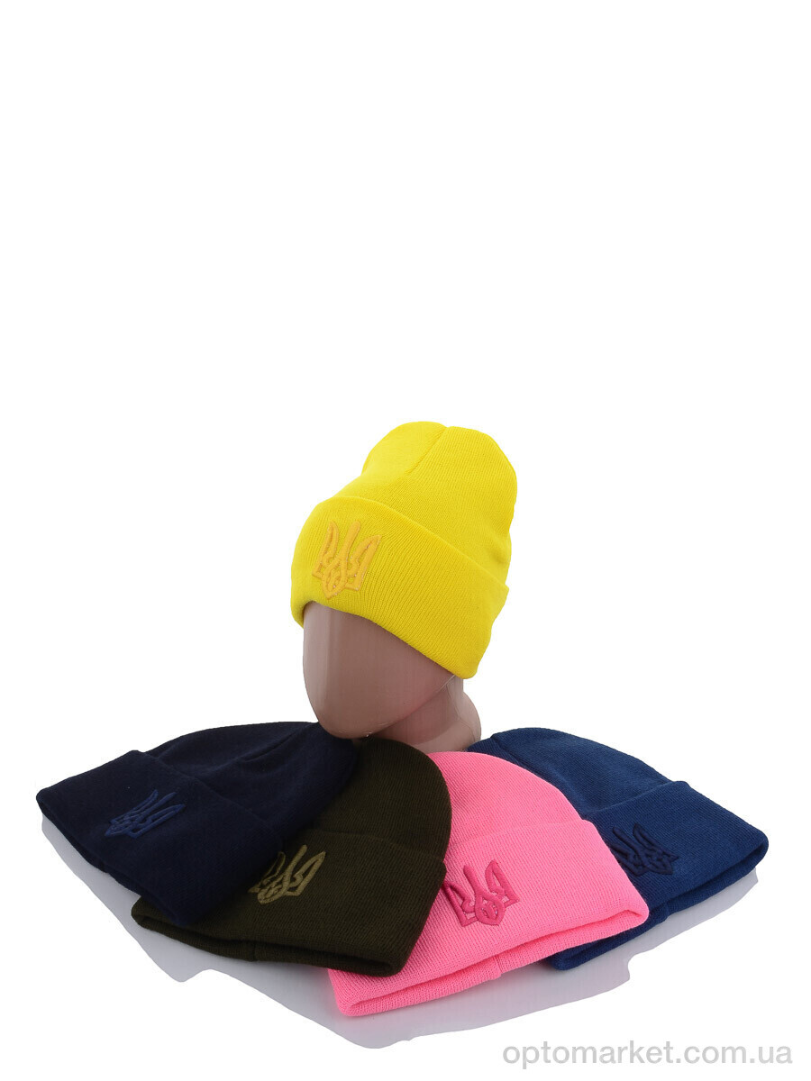 Купить Шапка унісекс Шапка з вишивкою тризуб на флісі B002 mix STARK мікс, фото 1