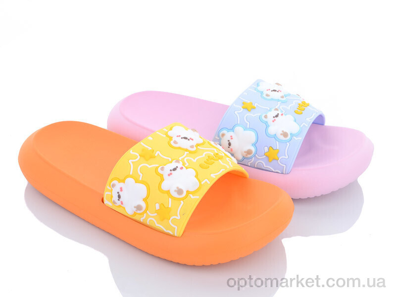 Купить Шльопанці жіночі Шльопки Ж7136-08 помаранч-бузковий mix Progress мікс, фото 1