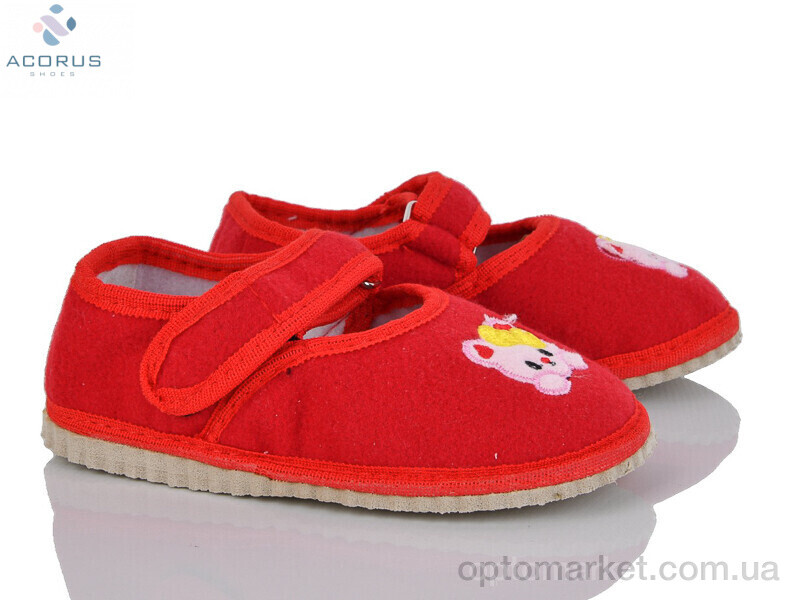 Купить Капці дитячі Смайл червоний Acorus червоний, фото 1