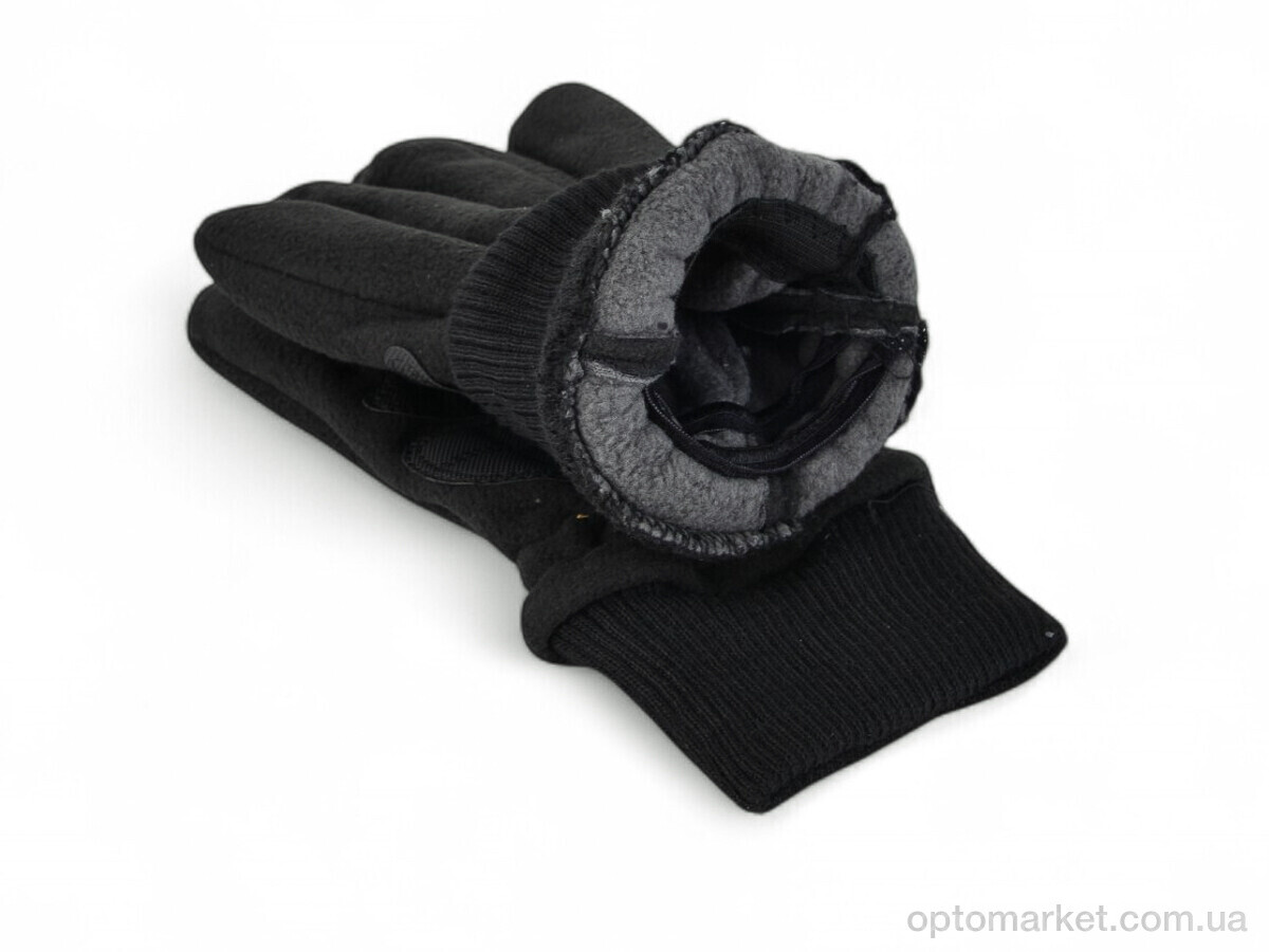 Купить Рукавички чоловічі SP01 black Number one чорний, фото 2