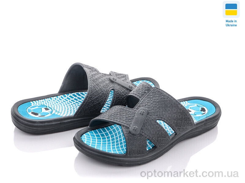 Купить Шльопанці дитячі Спорт зелений Verta сірий, фото 1