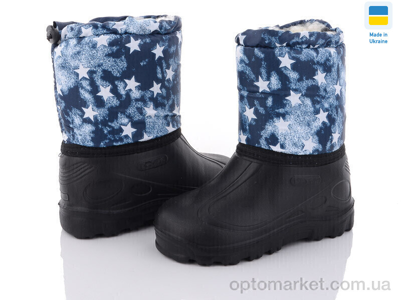 Купить Чоботи з піни дитячі СПП зірки сірий 2025 Demur чорний, фото 1
