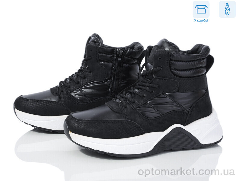 Купить Черевики жіночі SS1228 black FG чорний, фото 1