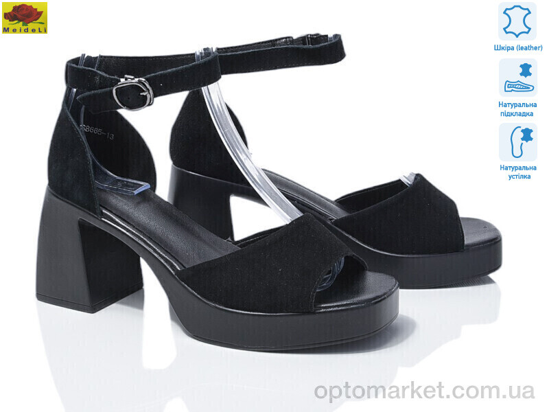 Купить Босоніжки жіночі SS8665-13 Mei De Li чорний, фото 1