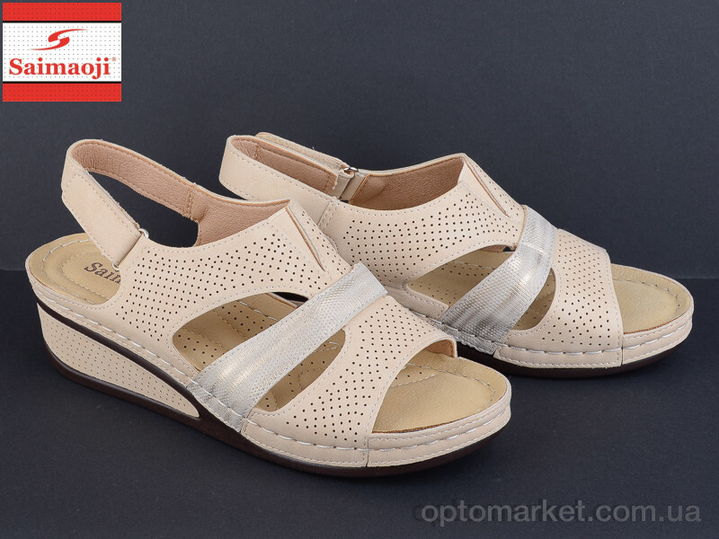 Купить Босоніжки жіночі SU1-5 Saimaoji бежевий, фото 2