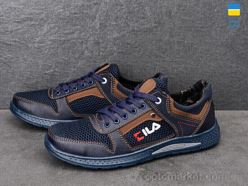 Купить Кросівки чоловічі Sunshine КР21-3F синьо-св. SunShine синій, фото 3