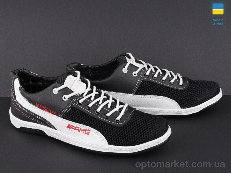 Купить Кросівки чоловічі Sunshine Кр22-3 черно-белый AMG SunShine чорний, фото 2