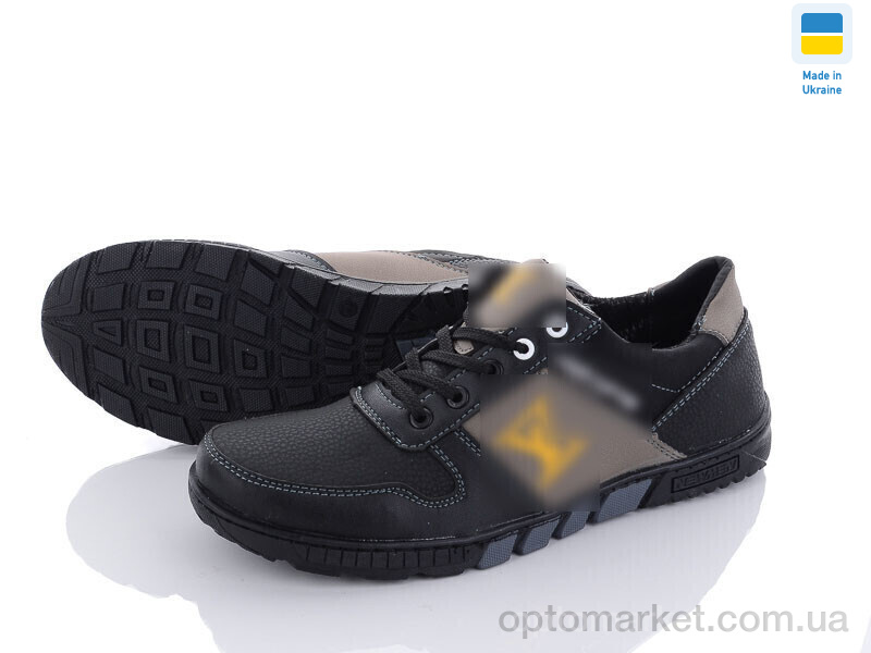 Купить Кросівки чоловічі SunShine КР27 LV чорно-оливковий SunShine чорний, фото 1