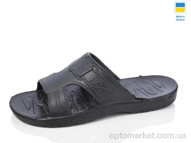 Купить Шльопанці чоловічі SV003 чорний CROOS чорний, фото 1