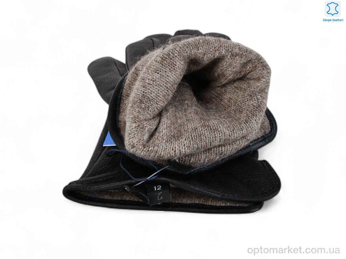 Купить Рукавички чоловічі SV0533 black Number one чорний, фото 2