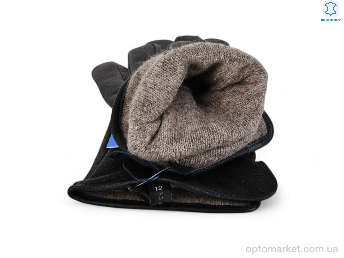 Купить Рукавички чоловічі SV0549 black Number one чорний, фото 2