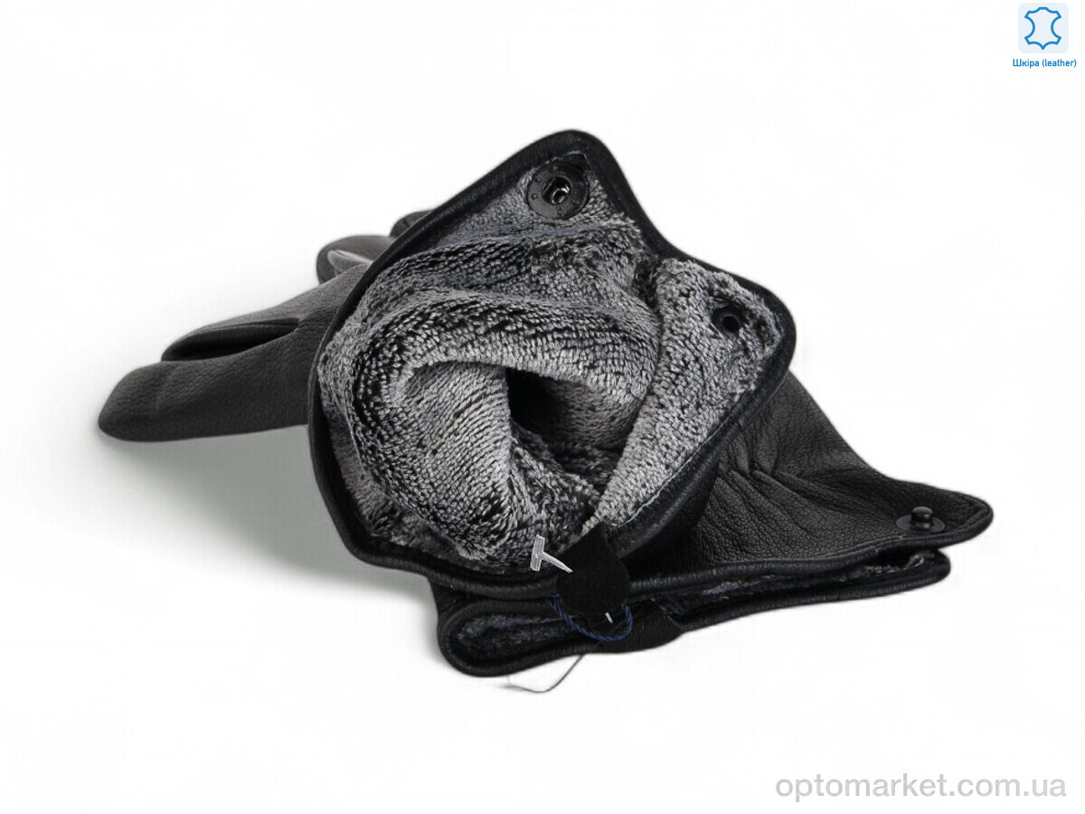 Купить Рукавички чоловічі SV105335 black Number one чорний, фото 2