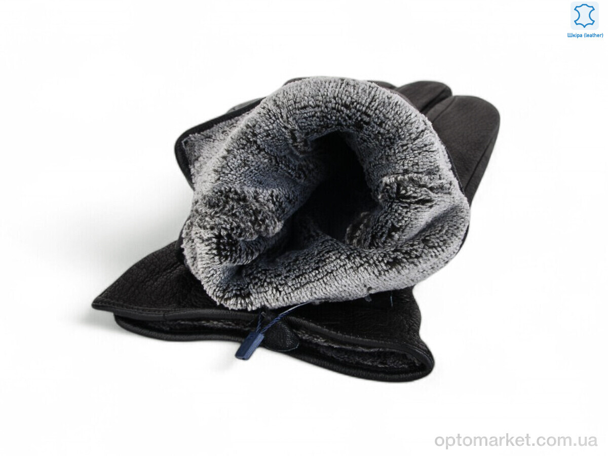 Купить Рукавички чоловічі SV10554 black Number one чорний, фото 2