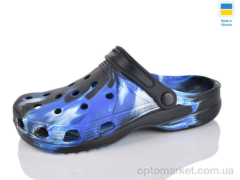 Купить Крокси жіночі SV18 папуга синьо-чорний Cross синій, фото 1