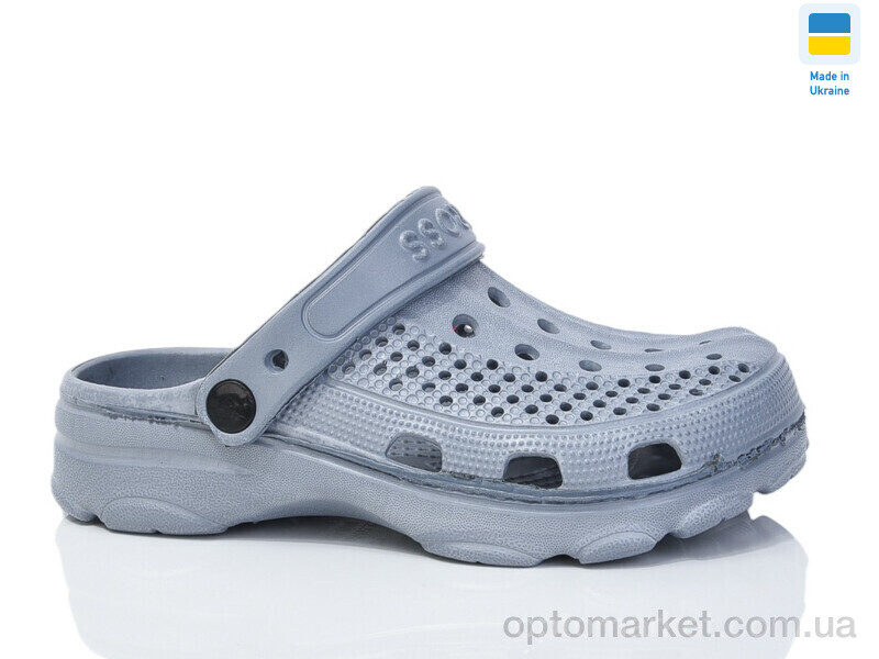 Купить Крокси дитячі SV21 підліт. сірий Cross чорний, фото 1