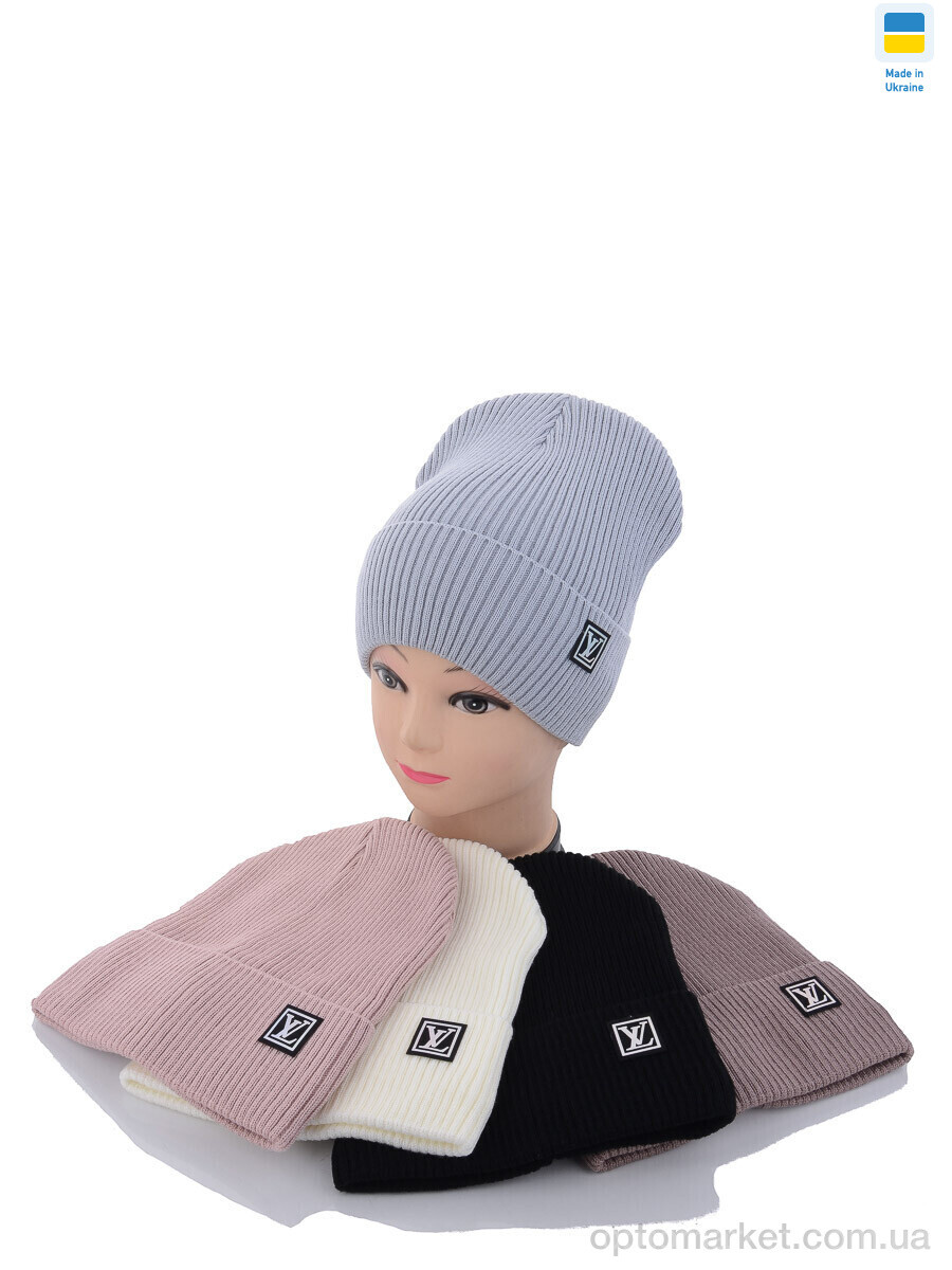 Купить Шапка жіночі SW033-4 на флісі mix L.uis Vuitton мікс, фото 2