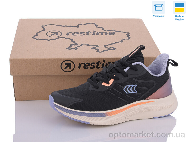 Купить Кросівки жіночі SWL24070 black Restime чорний, фото 1