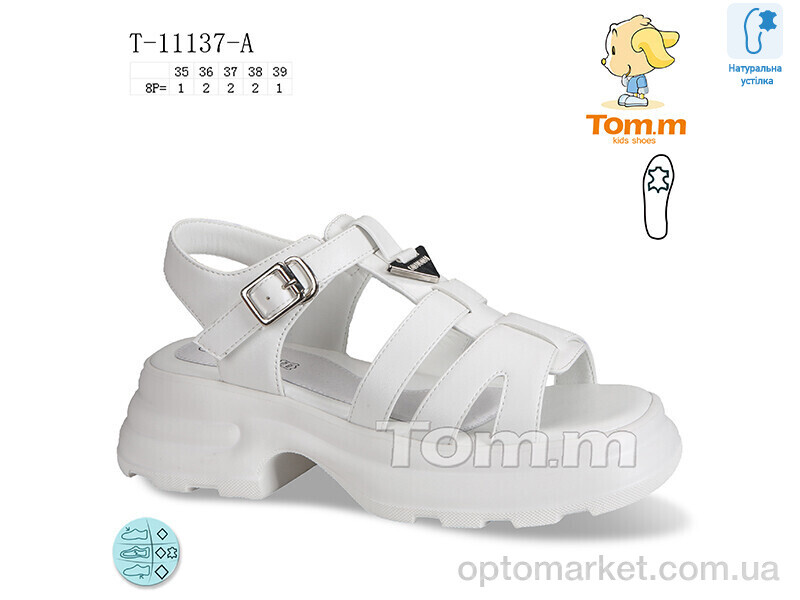 Купить Босоніжки дитячі T-11137-A TOM.M білий, фото 1