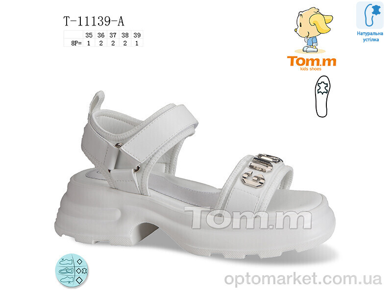 Купить Босоніжки дитячі T-11139-A TOM.M білий, фото 1
