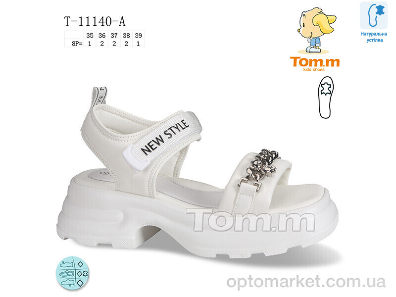 Купить Босоніжки дитячі T-11140-A TOM.M білий, фото 1